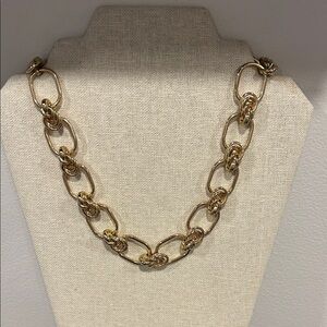 J Crew Elegant Gold Chain Necklace